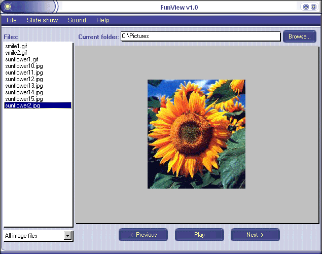 Screenshot of WaveL FunView 1.0