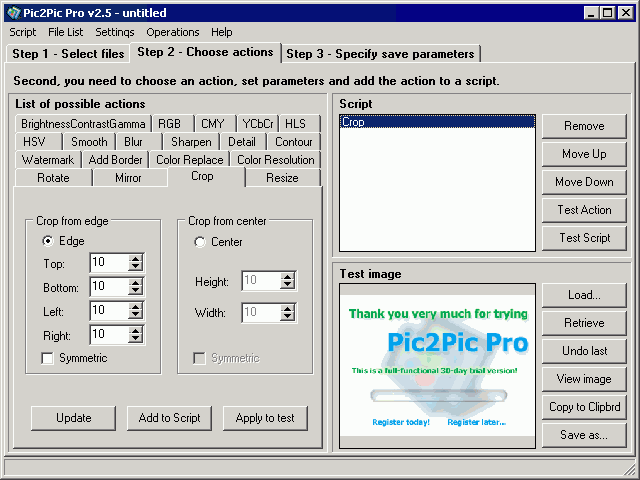 Screenshot of WaveL Pic2Pic Pro 2.1